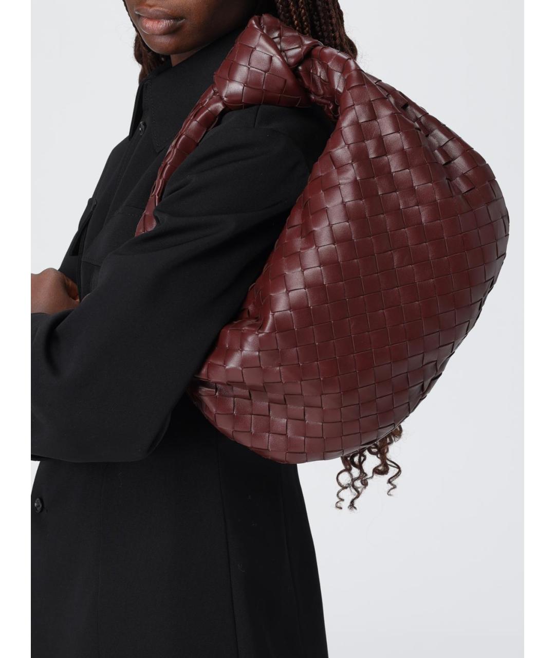 BOTTEGA VENETA Коричневая кожаная сумка через плечо, фото 2