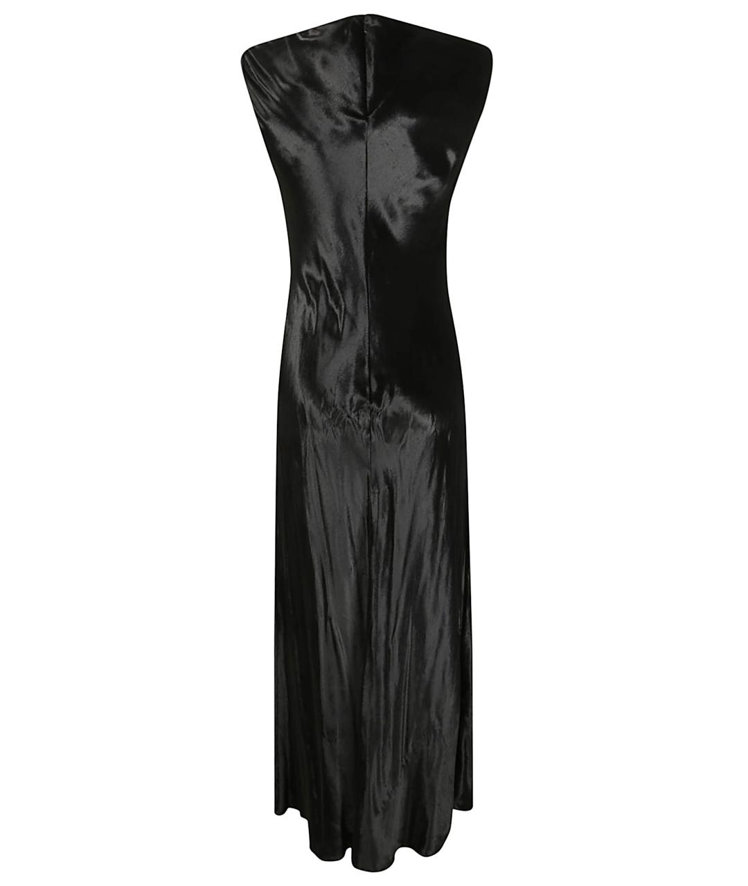ALBERTA FERRETTI Черное вискозное вечернее платье, фото 3