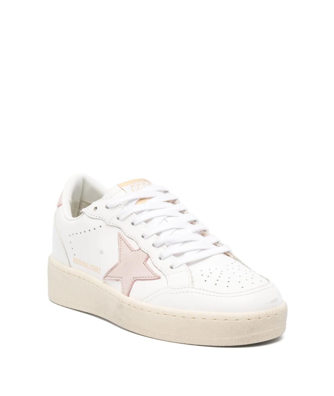 GOLDEN GOOSE DELUXE BRAND Белые кожаные кеды, фото 2