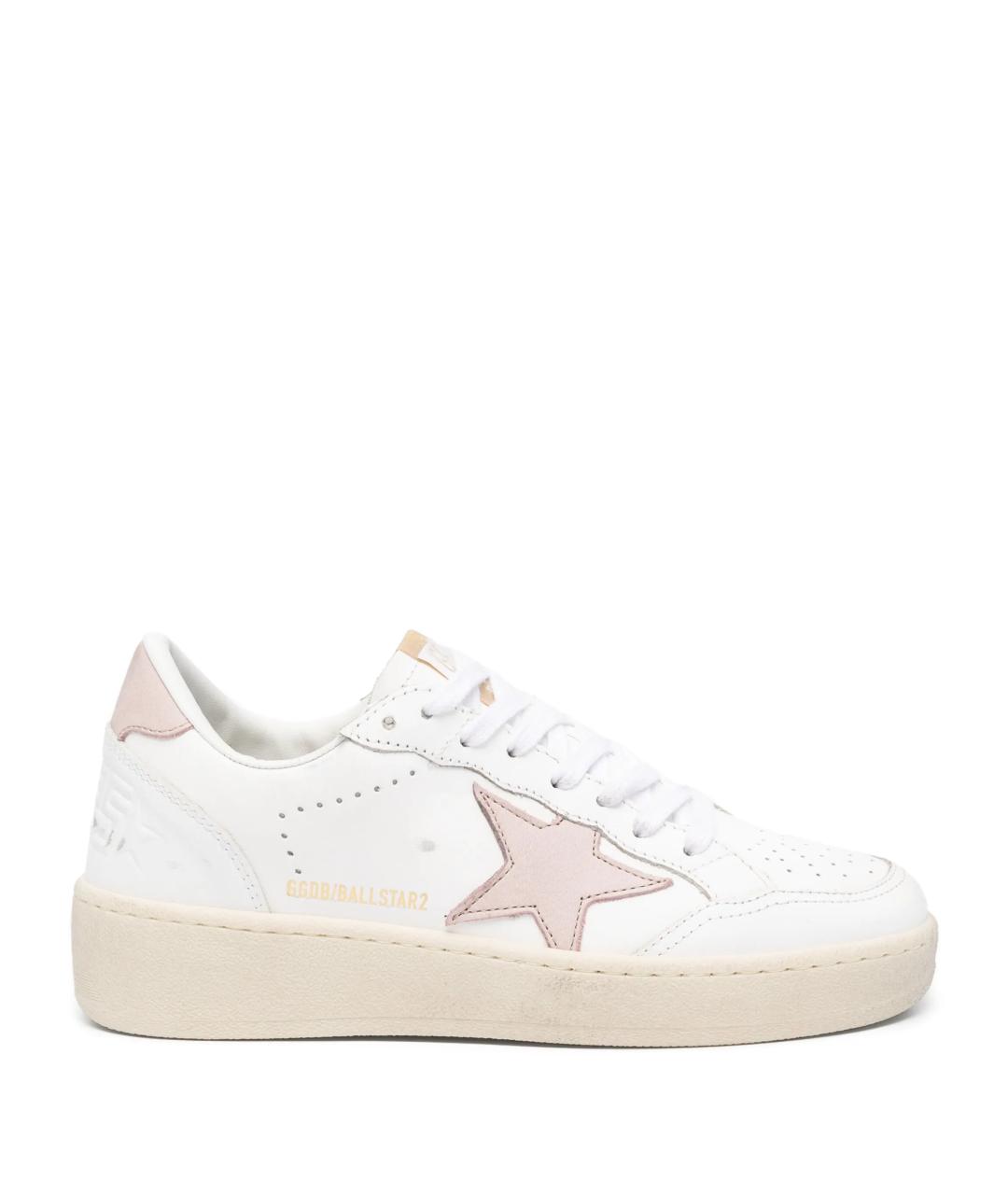 GOLDEN GOOSE DELUXE BRAND Белые кожаные кеды, фото 1
