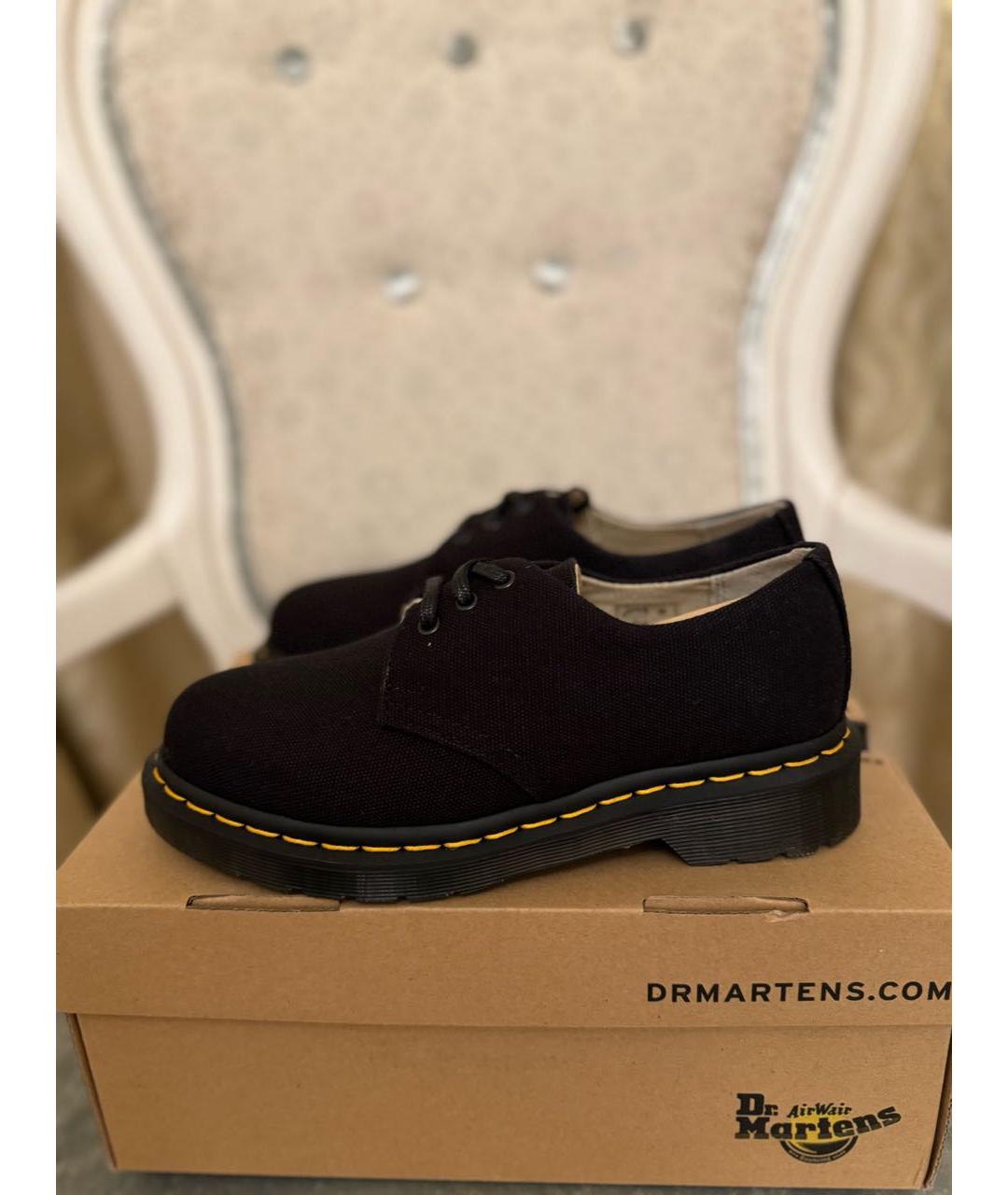 DR. MARTENS Черные текстильные ботинки, фото 9