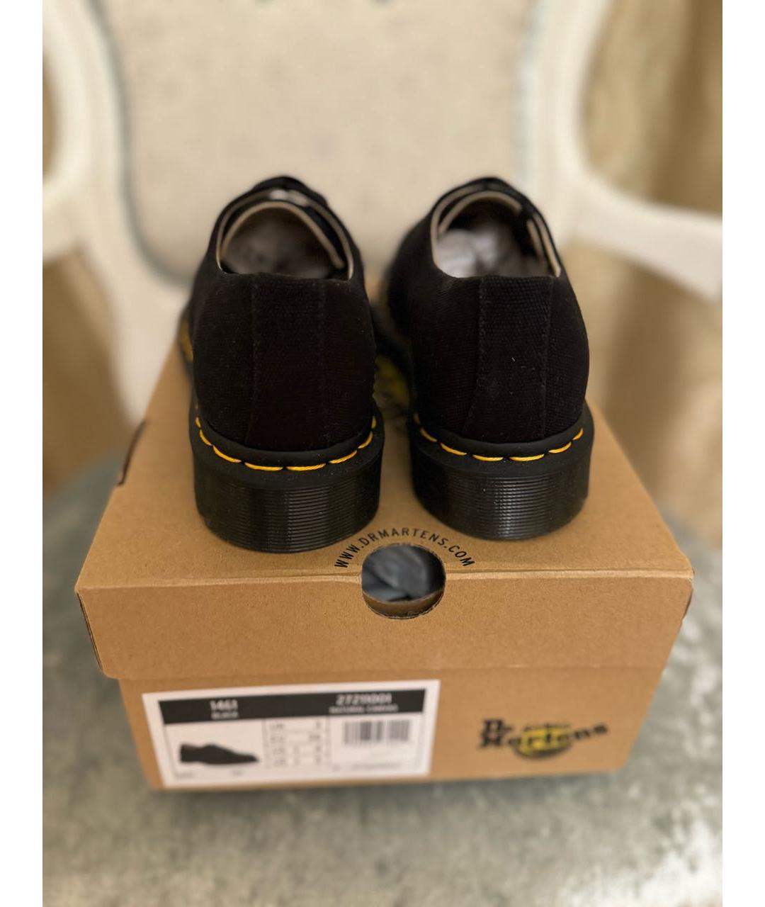 DR. MARTENS Черные текстильные ботинки, фото 4