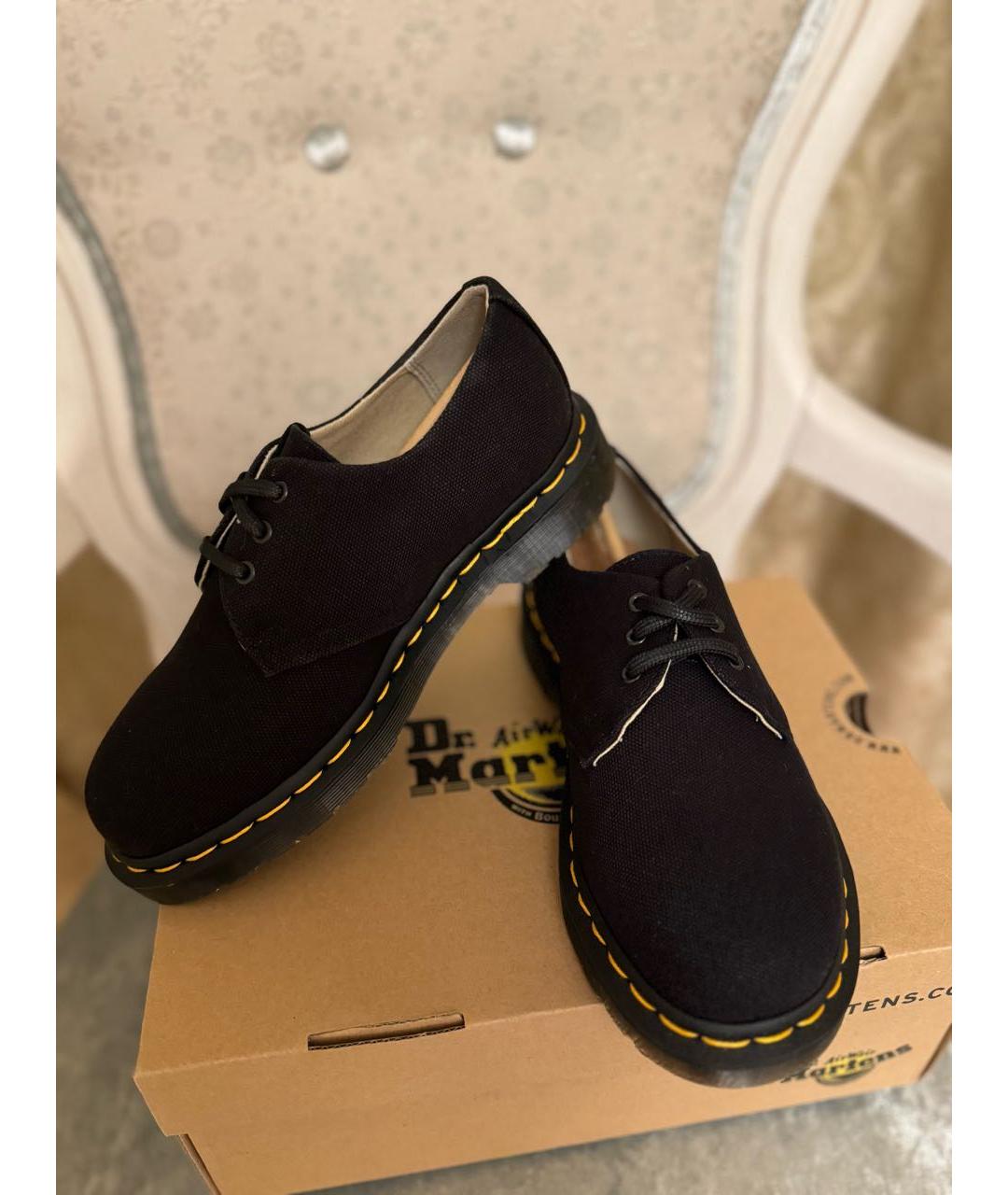 DR. MARTENS Черные текстильные ботинки, фото 6