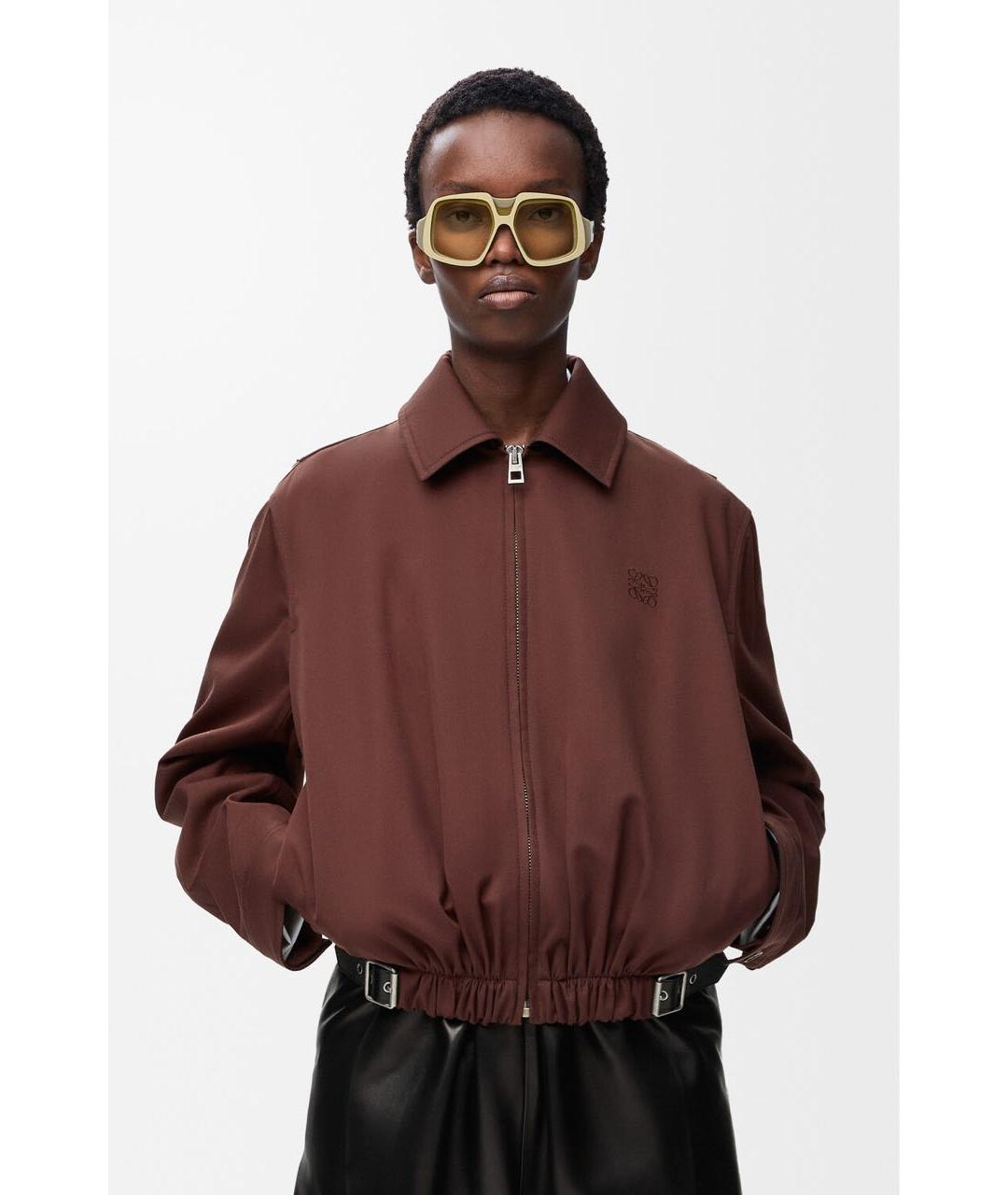 LOEWE Коричневая хлопковая куртка, фото 3