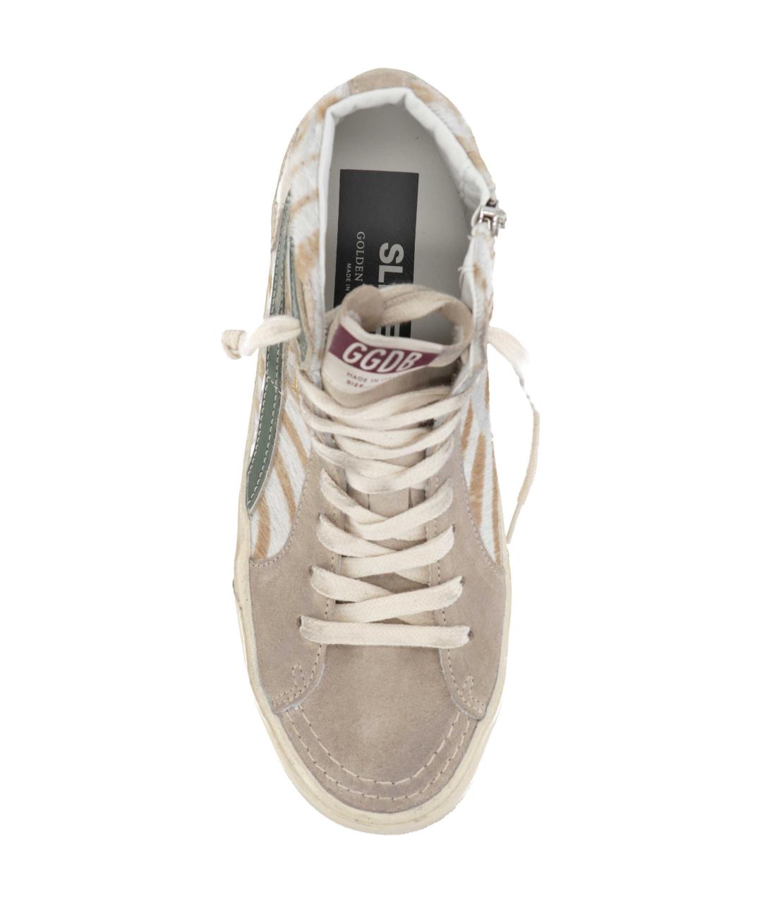 GOLDEN GOOSE DELUXE BRAND Бежевые синтетические кроссовки, фото 3