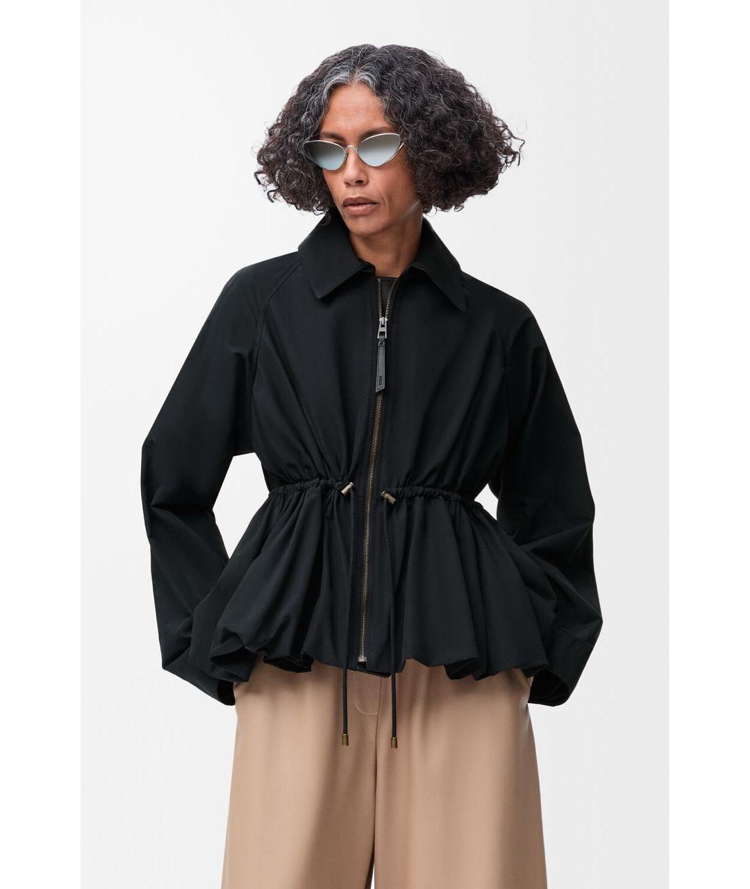 LOEWE Черная хлопковая куртка, фото 3