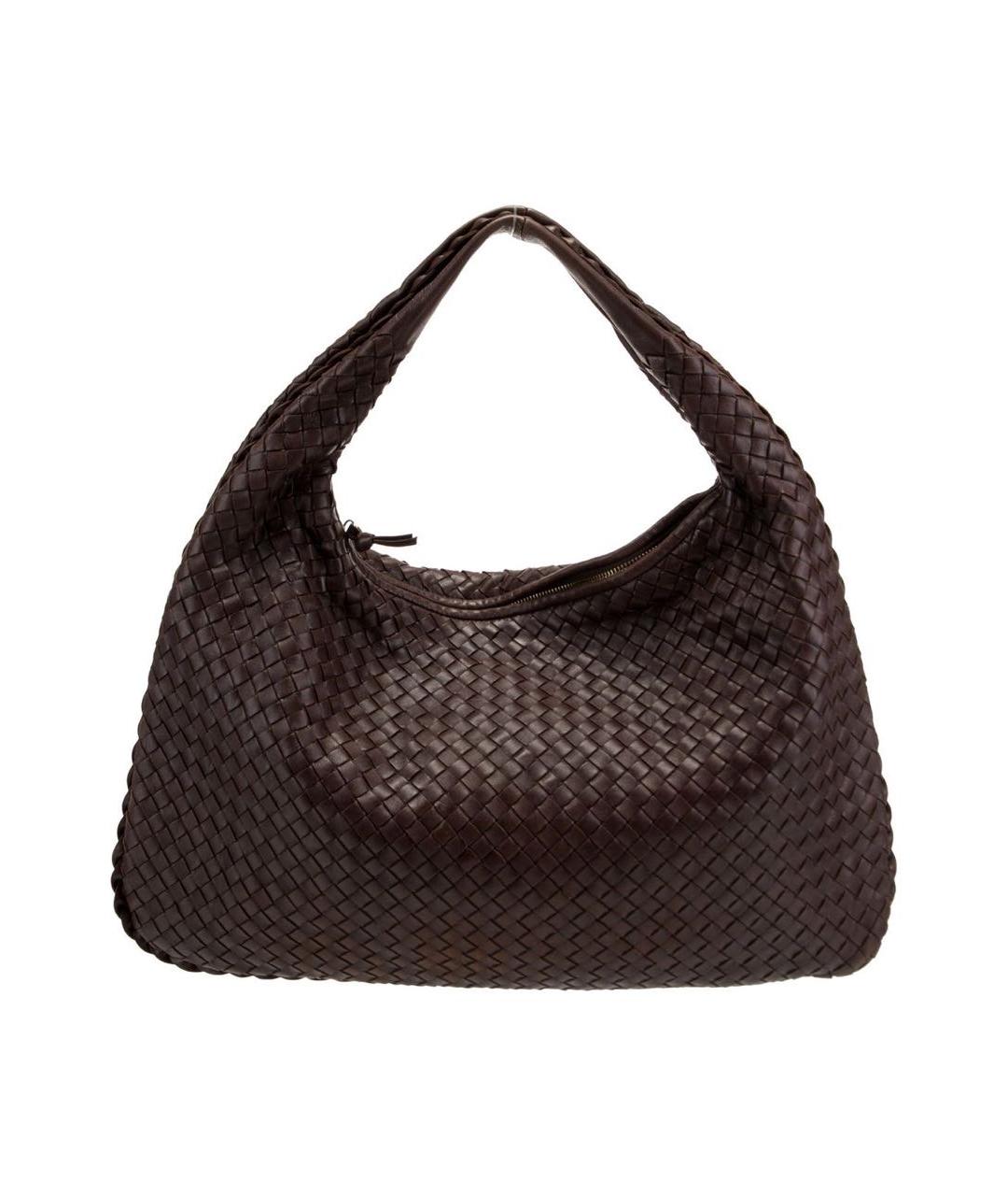 BOTTEGA VENETA Коричневая кожаная сумка тоут, фото 1