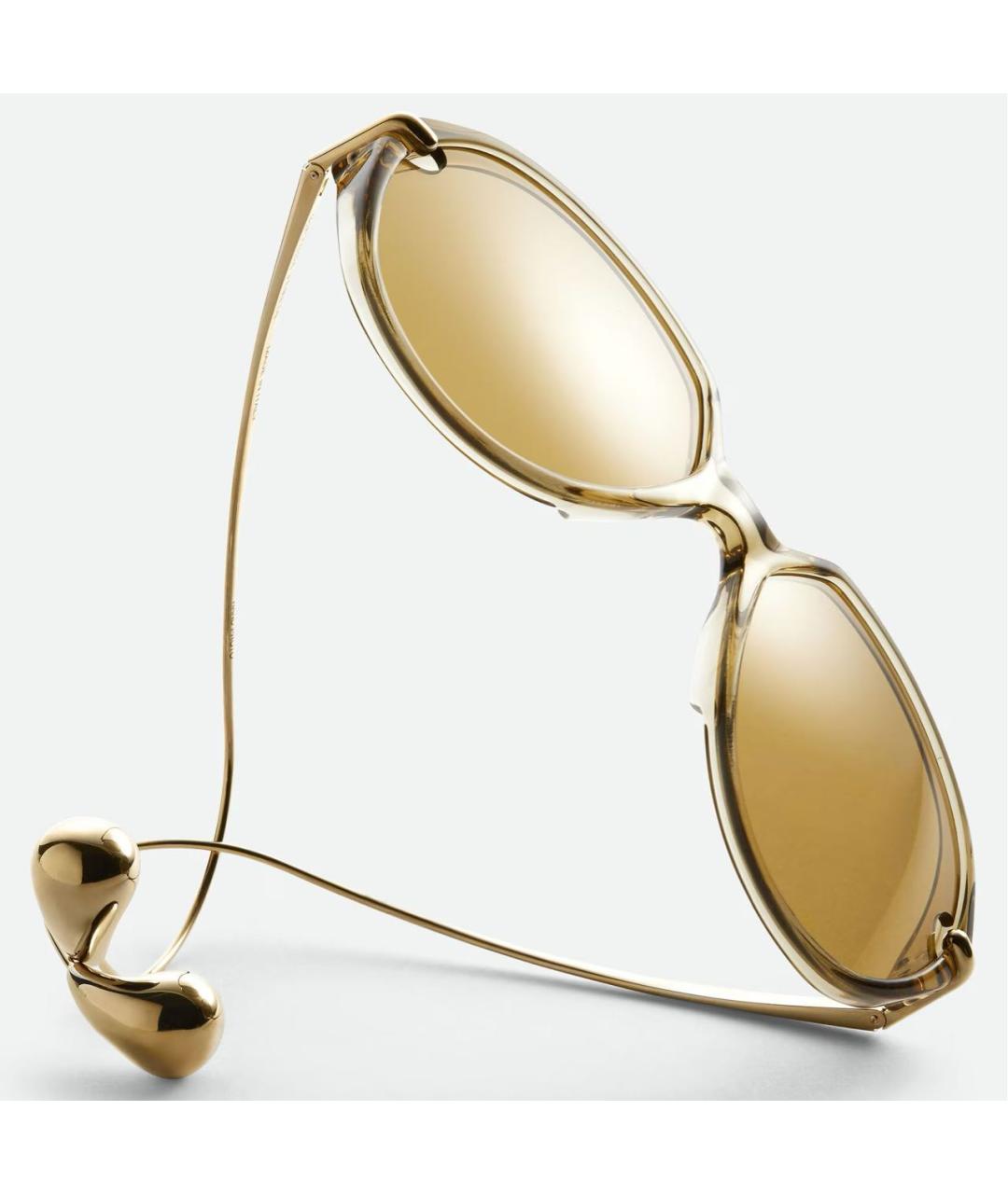 BOTTEGA VENETA Желтые солнцезащитные очки, фото 3