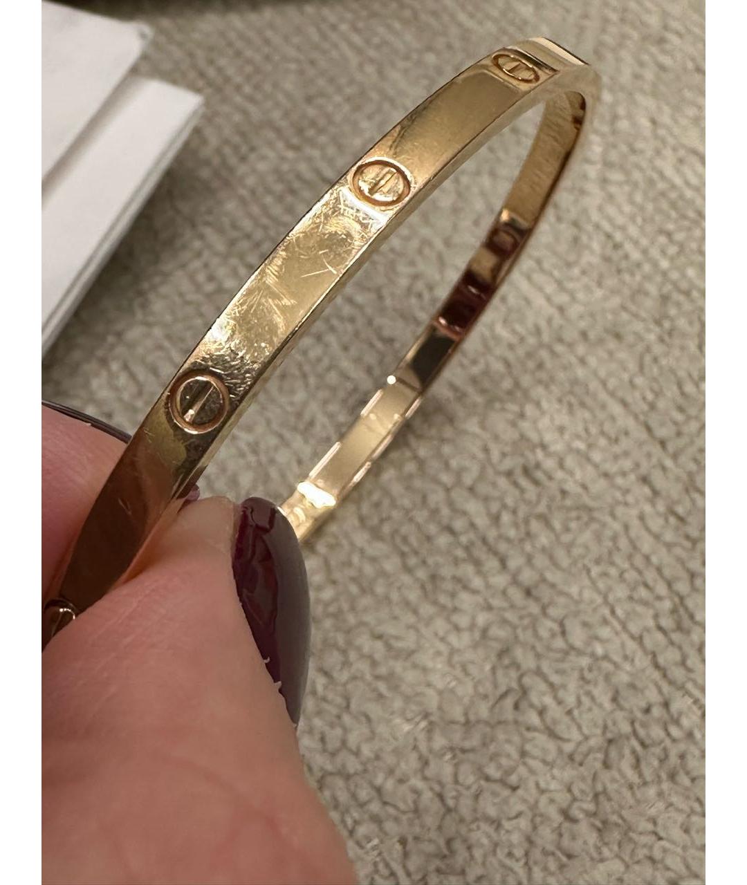 CARTIER Золотой браслет из розового золота, фото 7