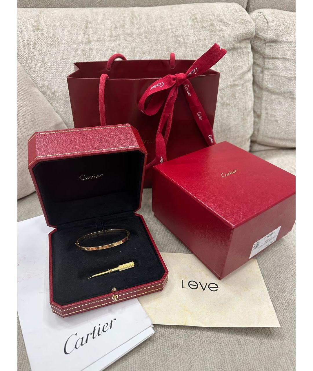 CARTIER Золотой браслет из розового золота, фото 2