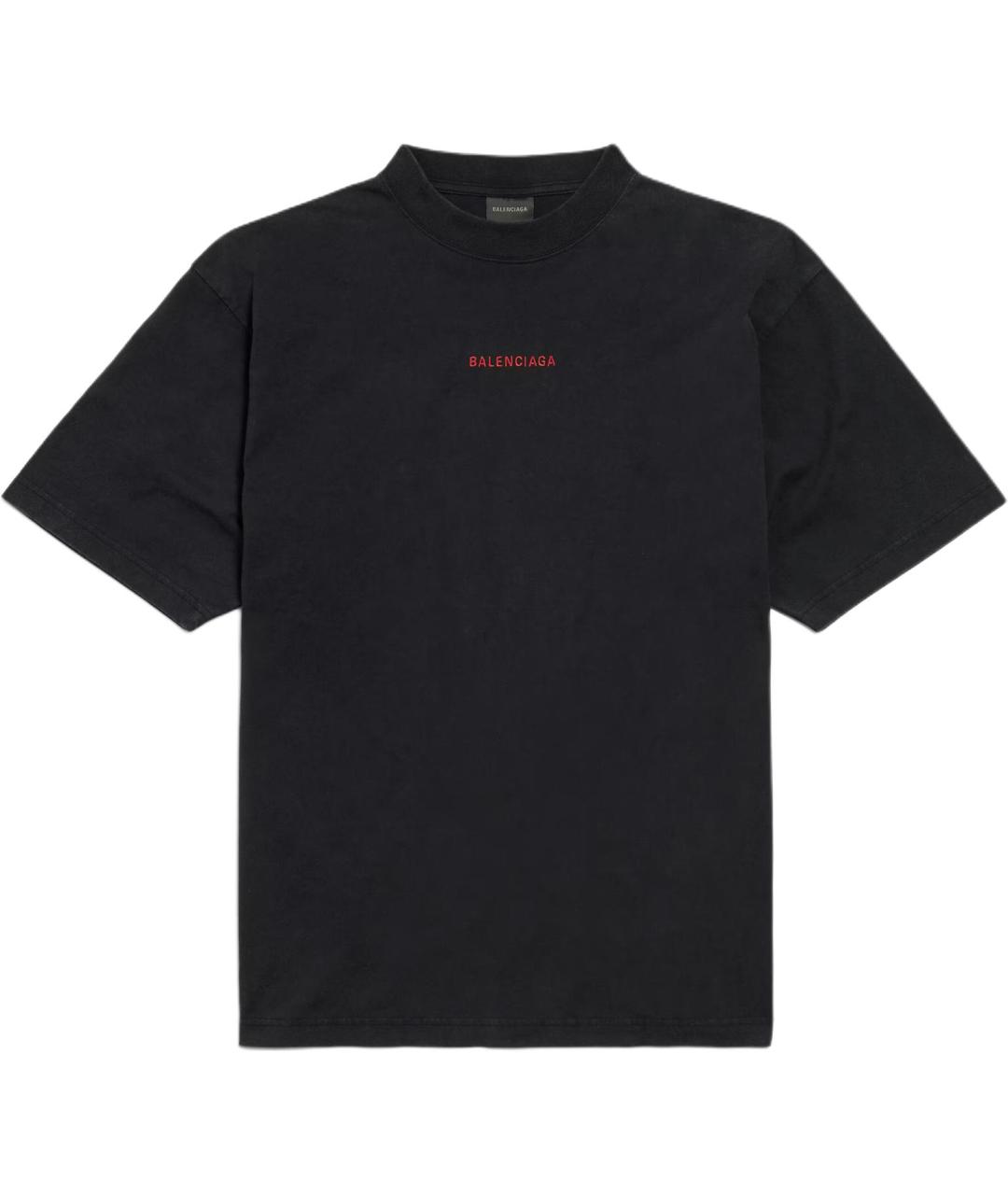 BALENCIAGA Черная футболка, фото 1