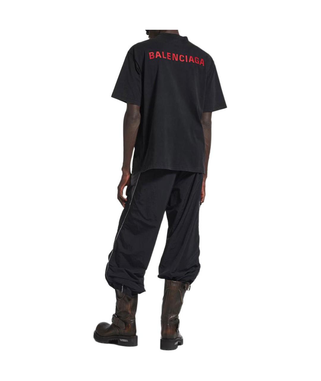 BALENCIAGA Черная футболка, фото 4