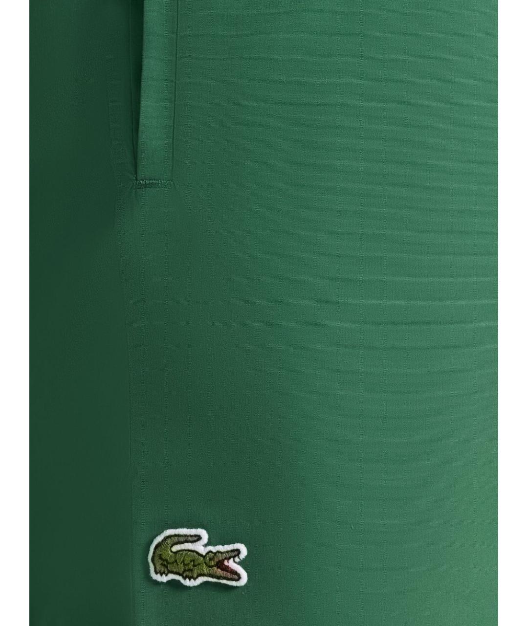 LACOSTE Зеленые полиэстеровые шорты, фото 4
