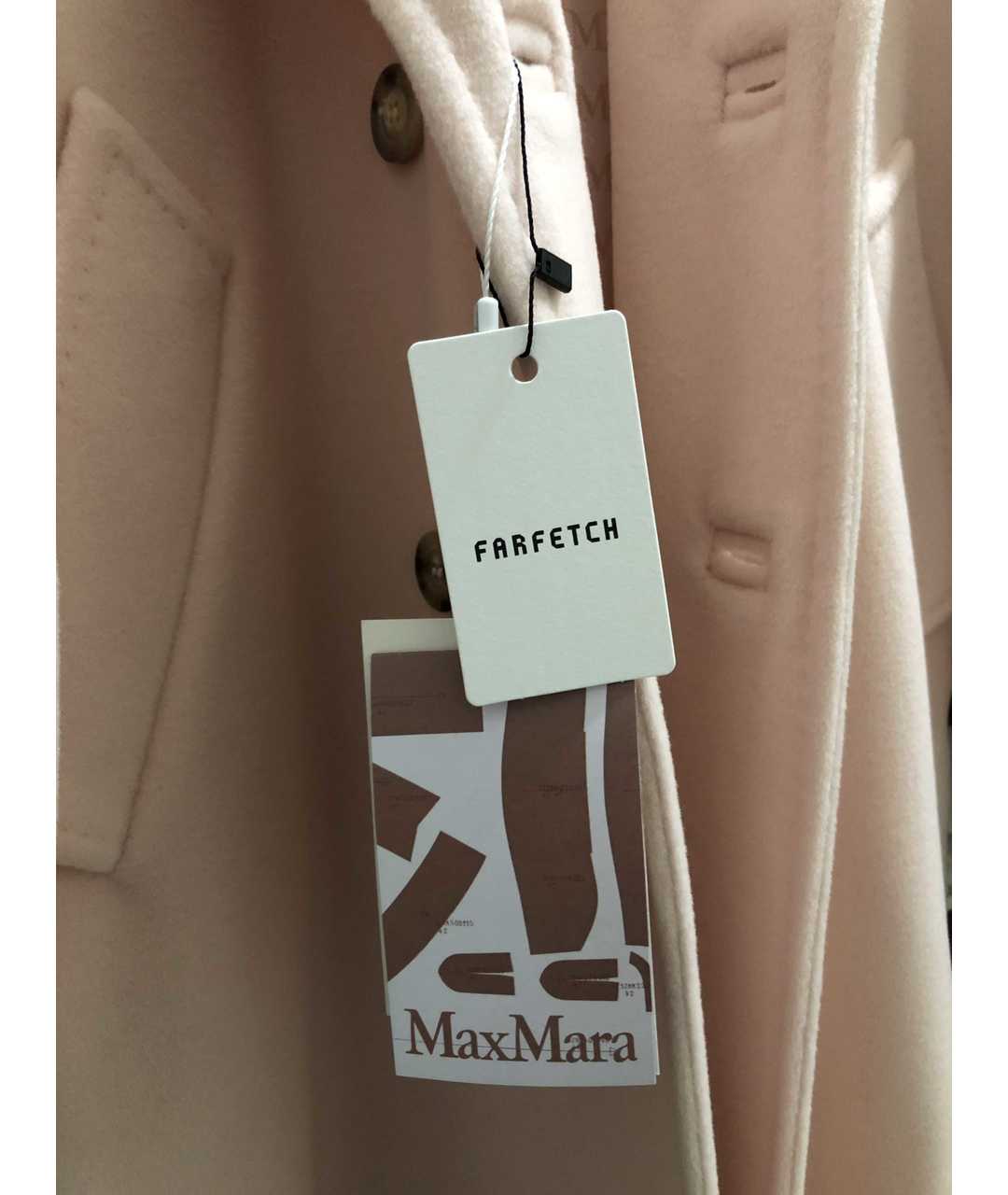 MAX MARA Розовое шерстяное пальто, фото 6