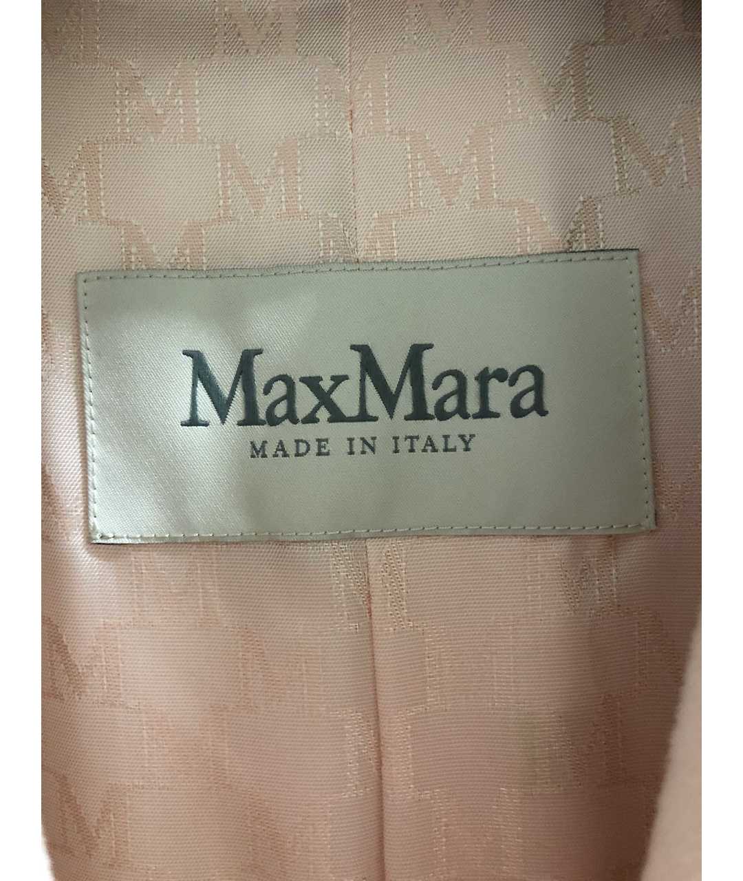 MAX MARA Розовое шерстяное пальто, фото 3
