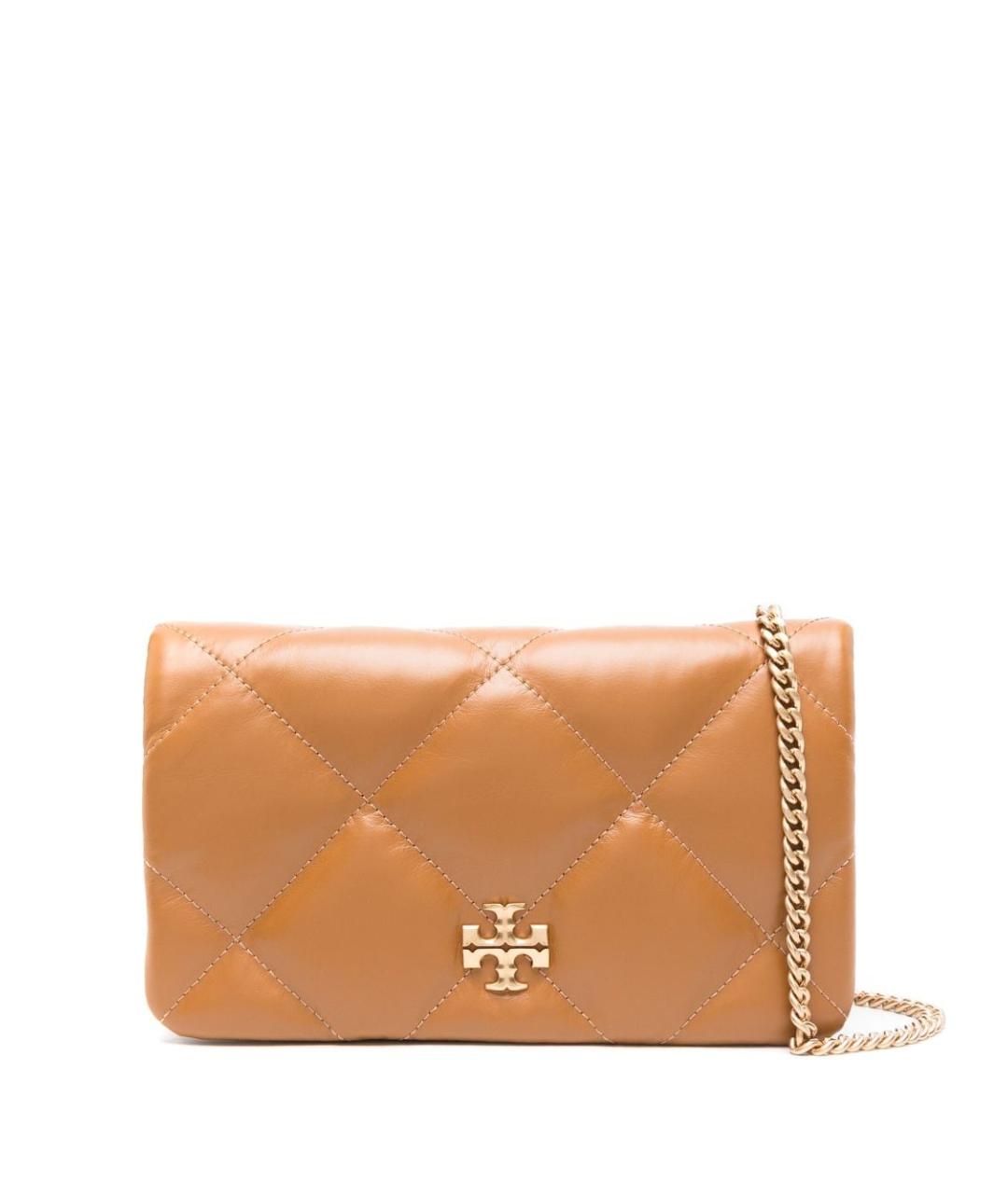TORY BURCH Коричневая кожаная сумка через плечо, фото 1