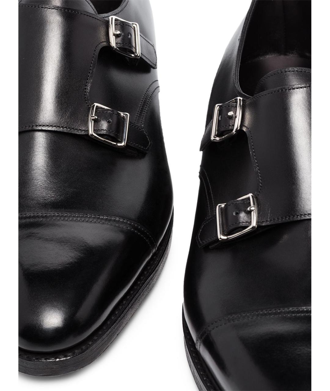 JOHN LOBB Черные кожаные туфли, фото 3