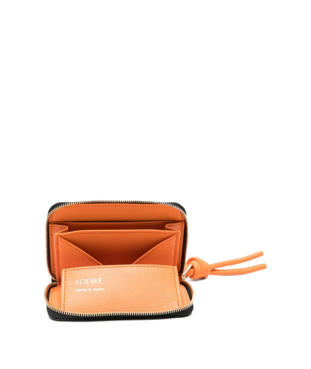 LOEWE Черный кожаный кошелек, фото 2