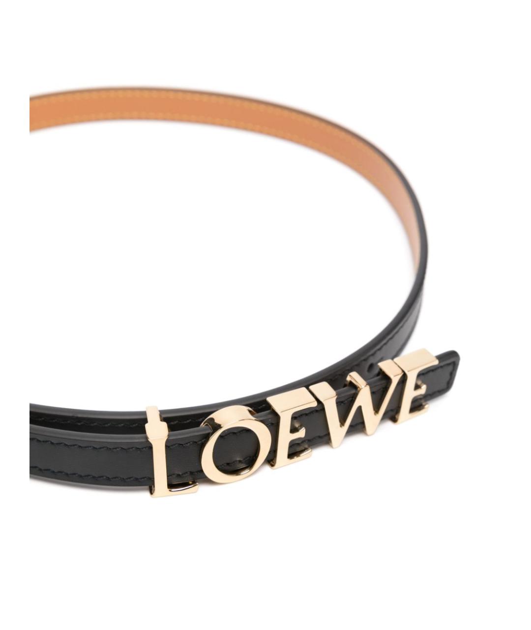 LOEWE Черный кожаный ремень, фото 2