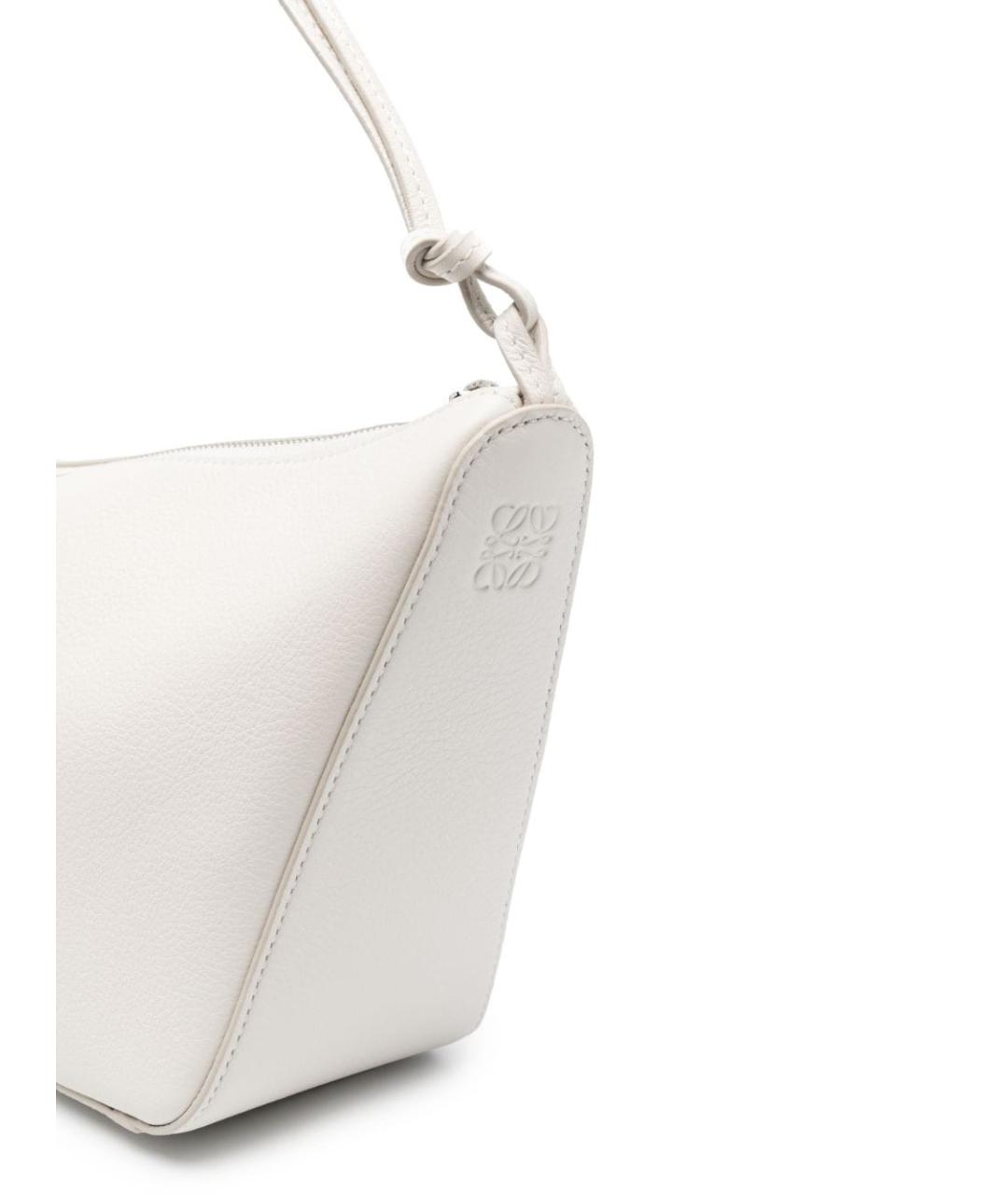 LOEWE Белая кожаная сумка тоут, фото 4