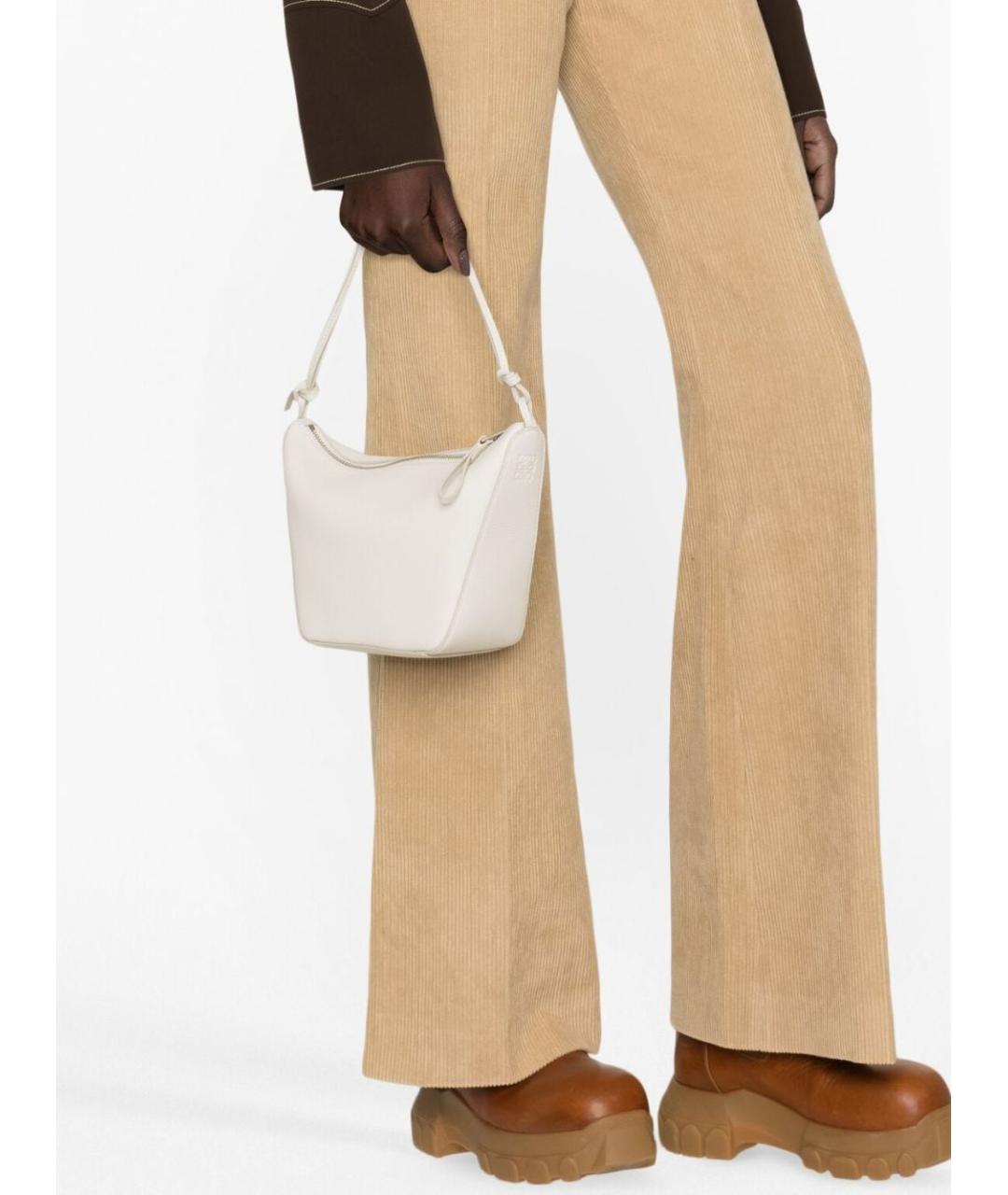 LOEWE Белая кожаная сумка тоут, фото 2