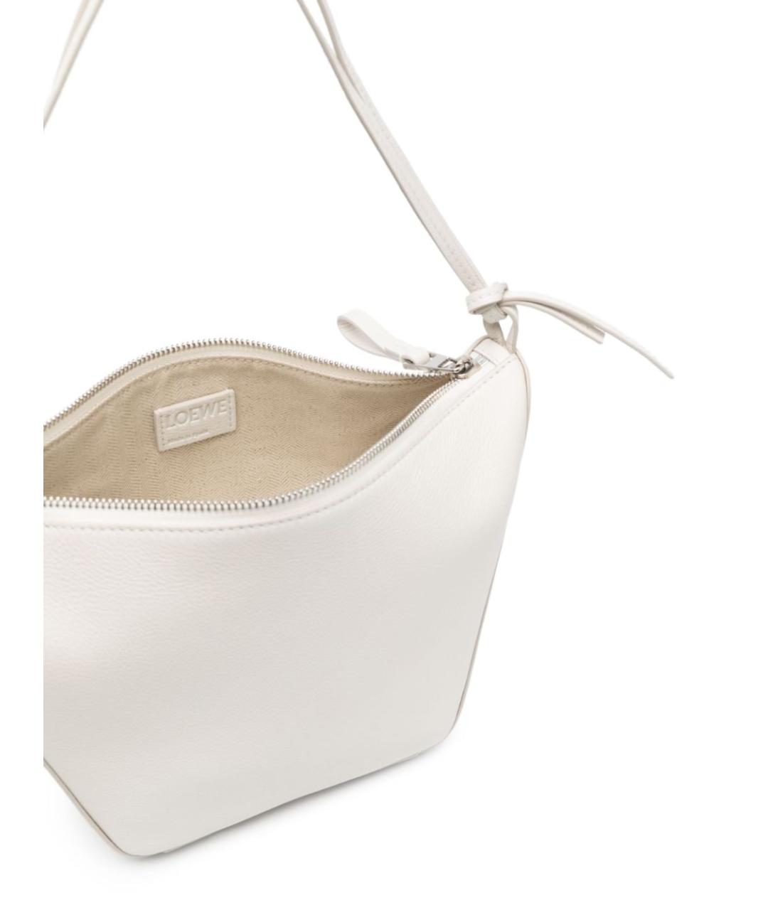 LOEWE Белая кожаная сумка тоут, фото 5