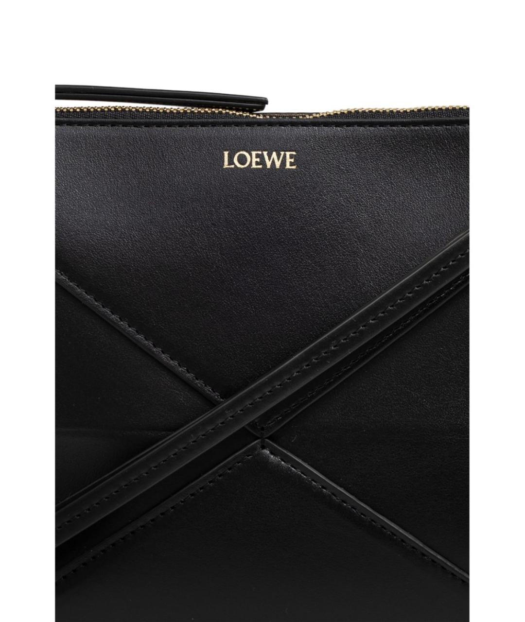 LOEWE Черная кожаная сумка через плечо, фото 5