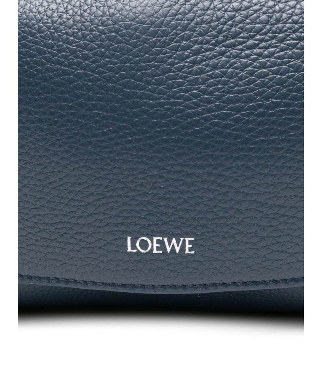 LOEWE Синяя кожаная сумка тоут, фото 5