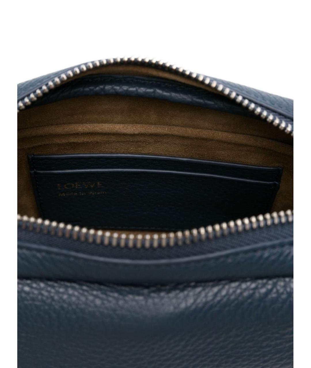 LOEWE Синяя кожаная сумка тоут, фото 2