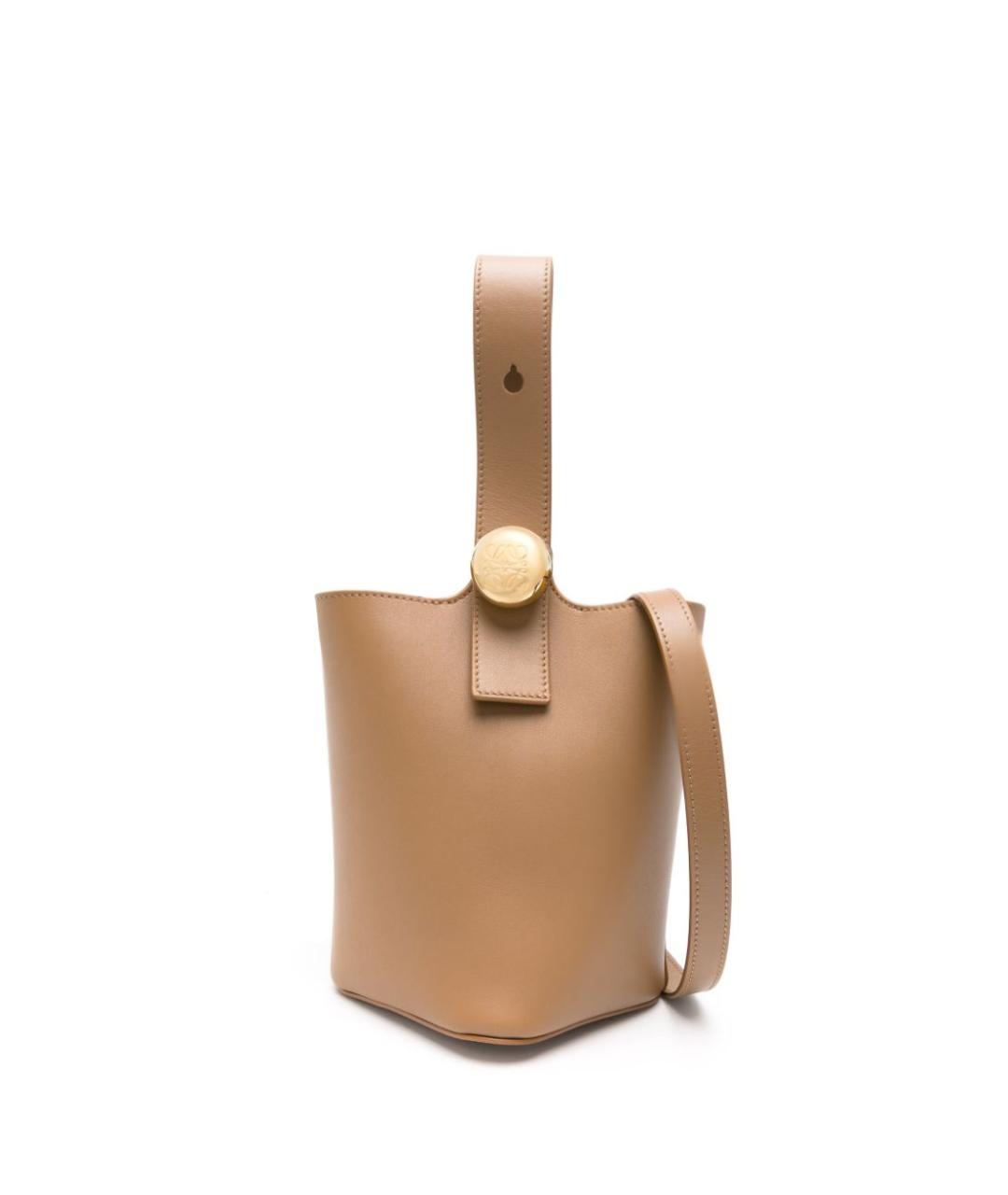 LOEWE Коричневая кожаная сумка тоут, фото 1