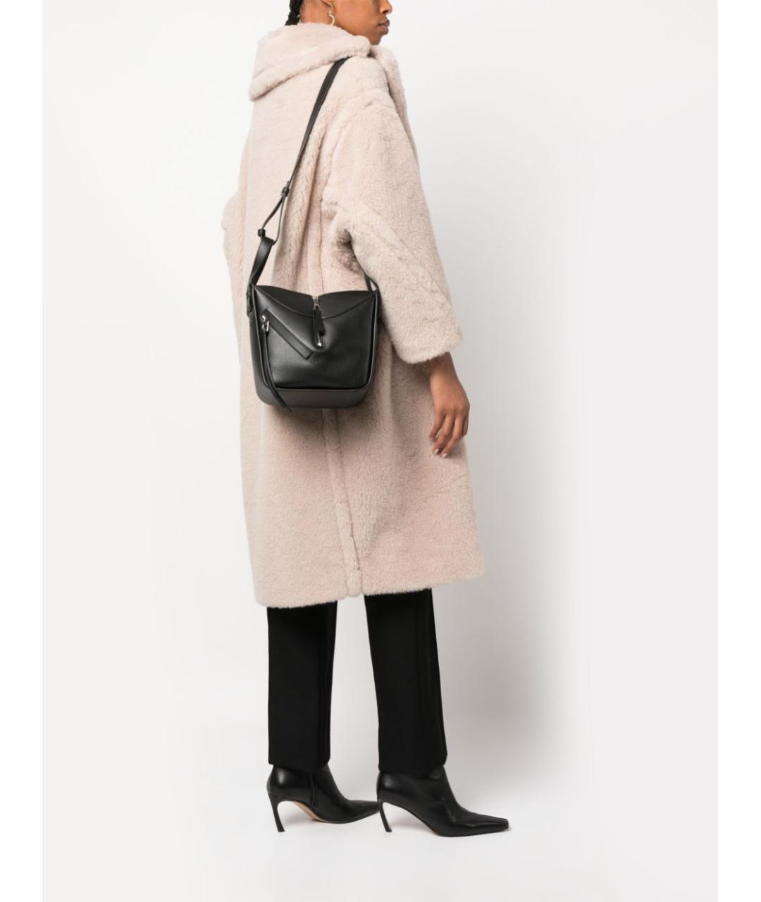 LOEWE Черная кожаная сумка тоут, фото 2