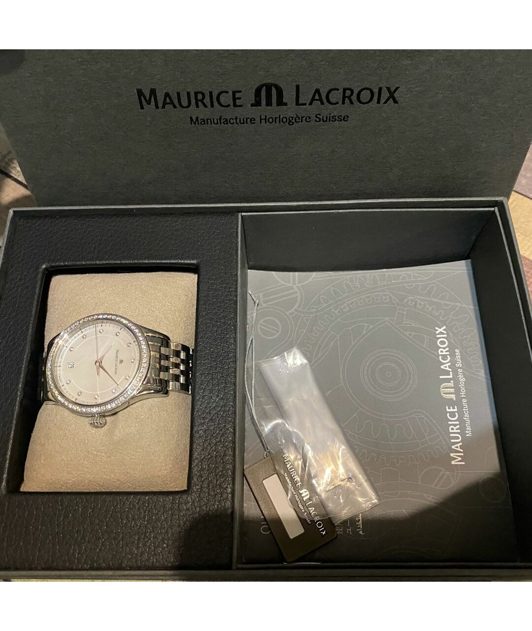 MAURICE LACROIX Серебряные часы, фото 4