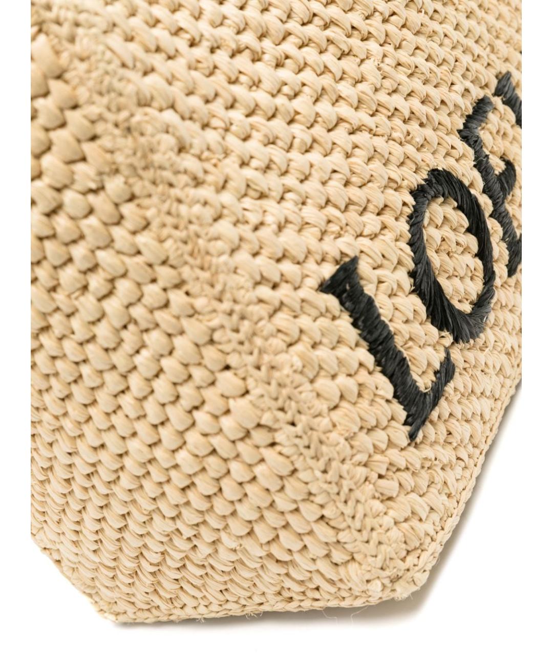 LOEWE Бежевая сумка тоут, фото 4