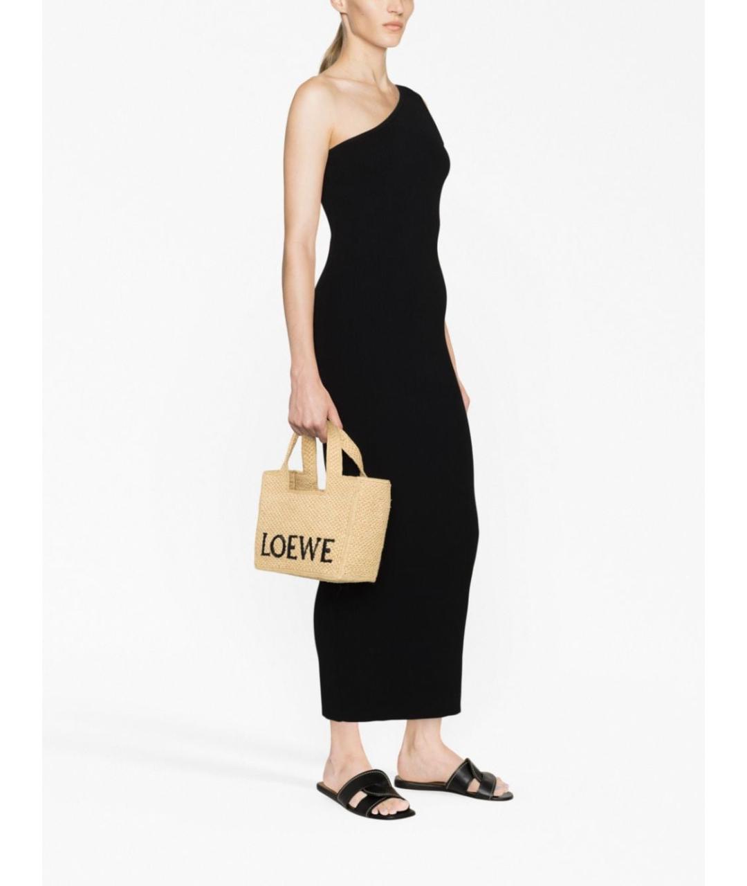 LOEWE Бежевая сумка тоут, фото 6