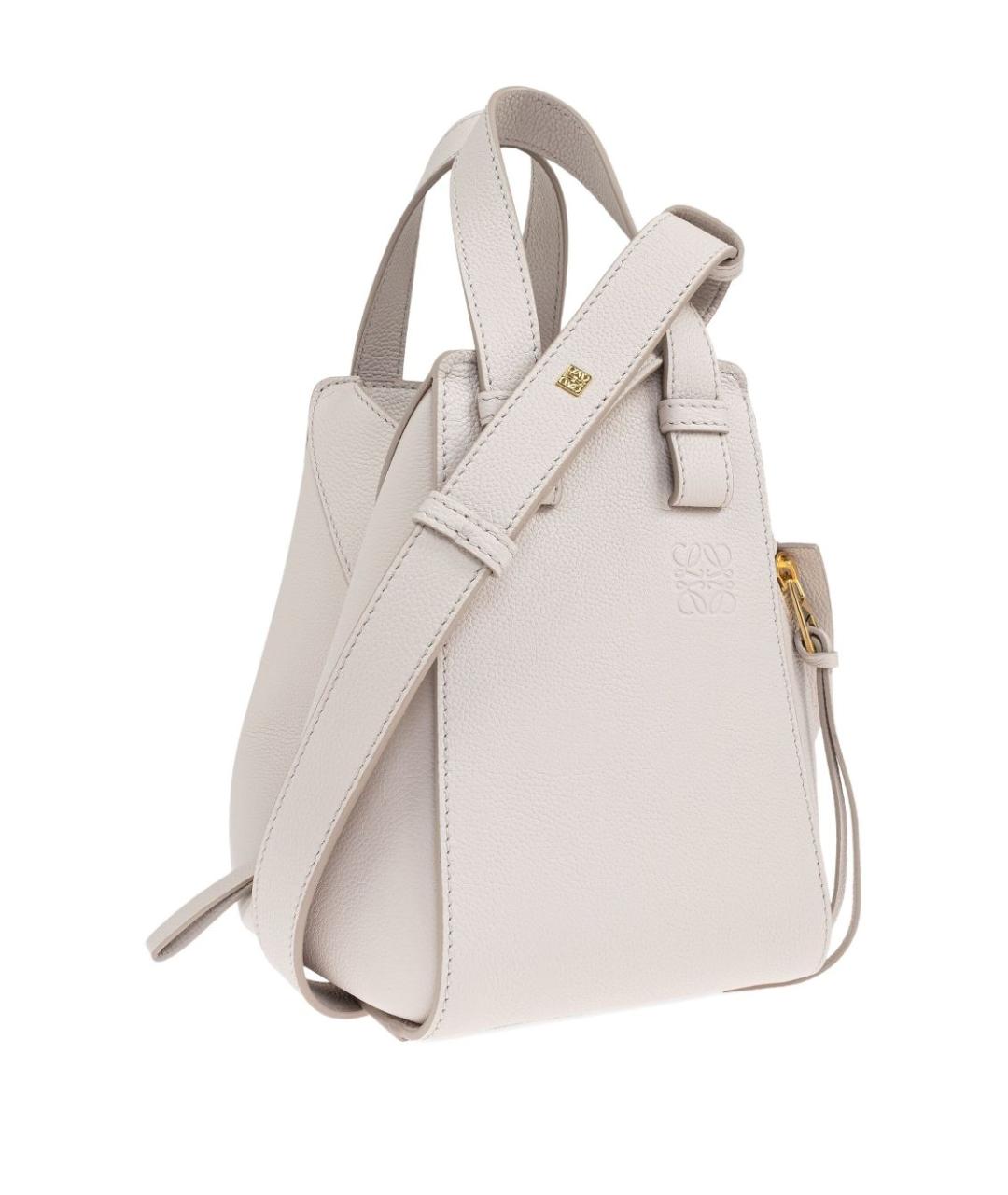 LOEWE Белая кожаная сумка тоут, фото 5