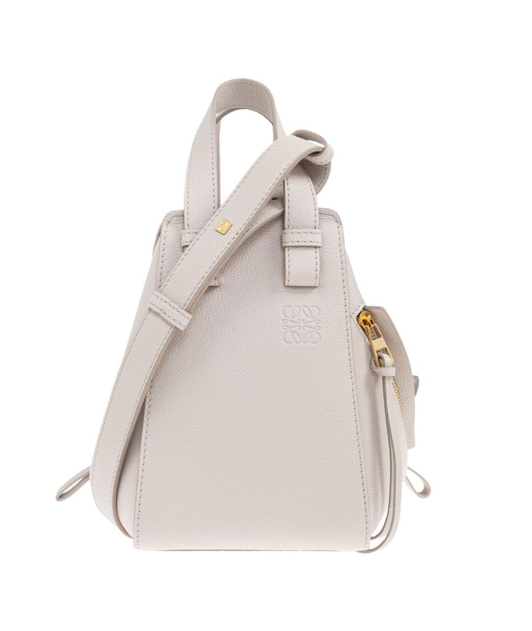 LOEWE Белая кожаная сумка тоут, фото 1