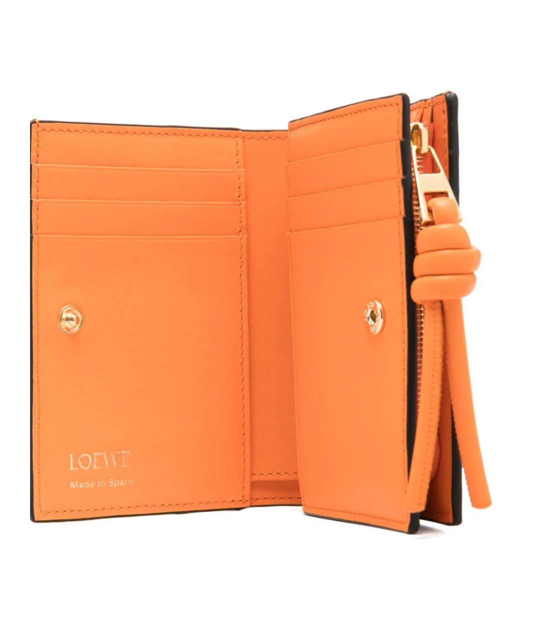 LOEWE Черный кожаный кошелек, фото 3