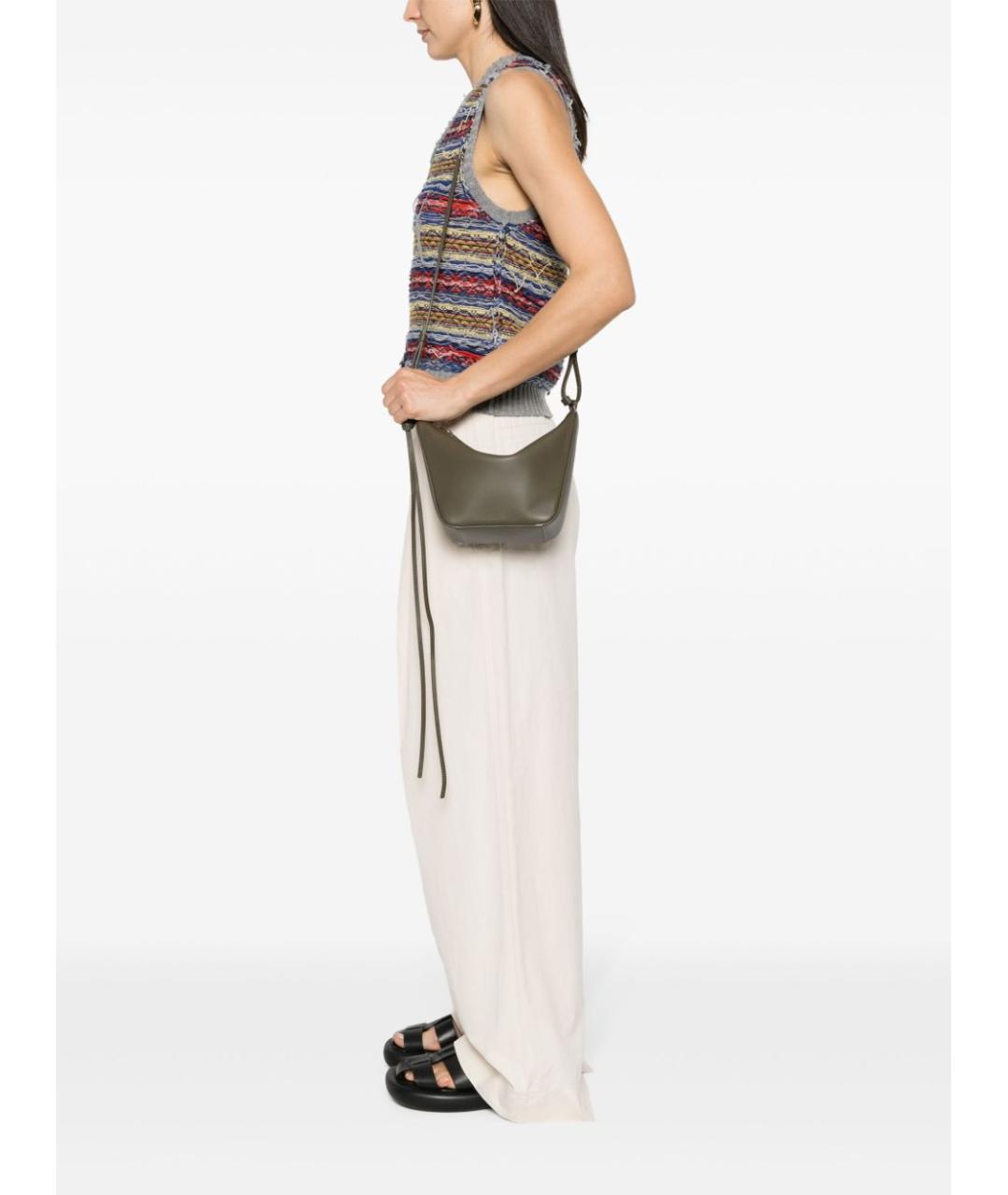 LOEWE Зеленая сумка тоут, фото 3