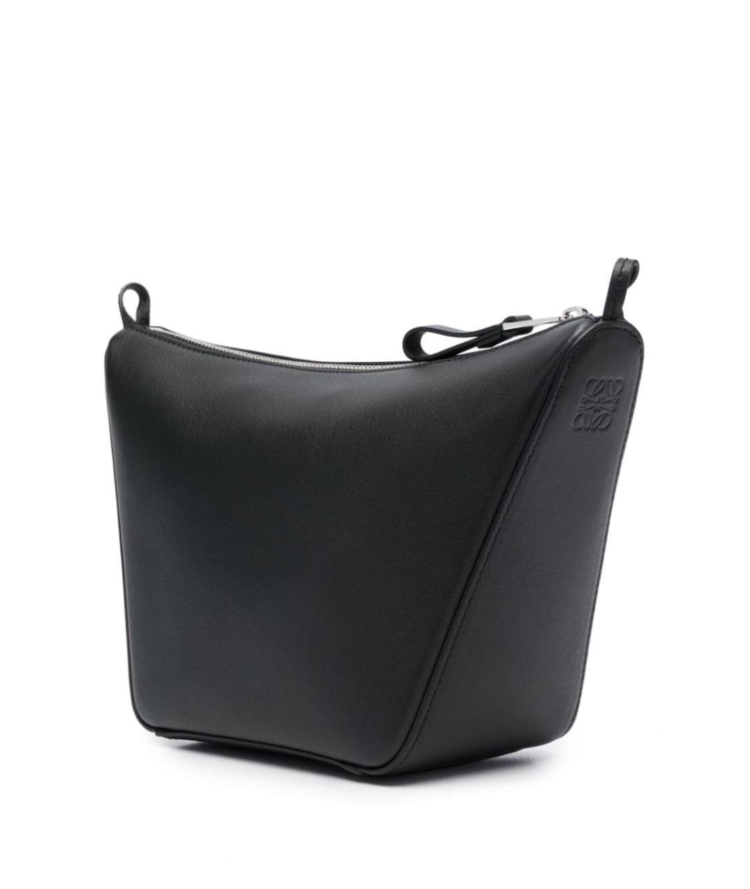 LOEWE Черная кожаная сумка тоут, фото 5