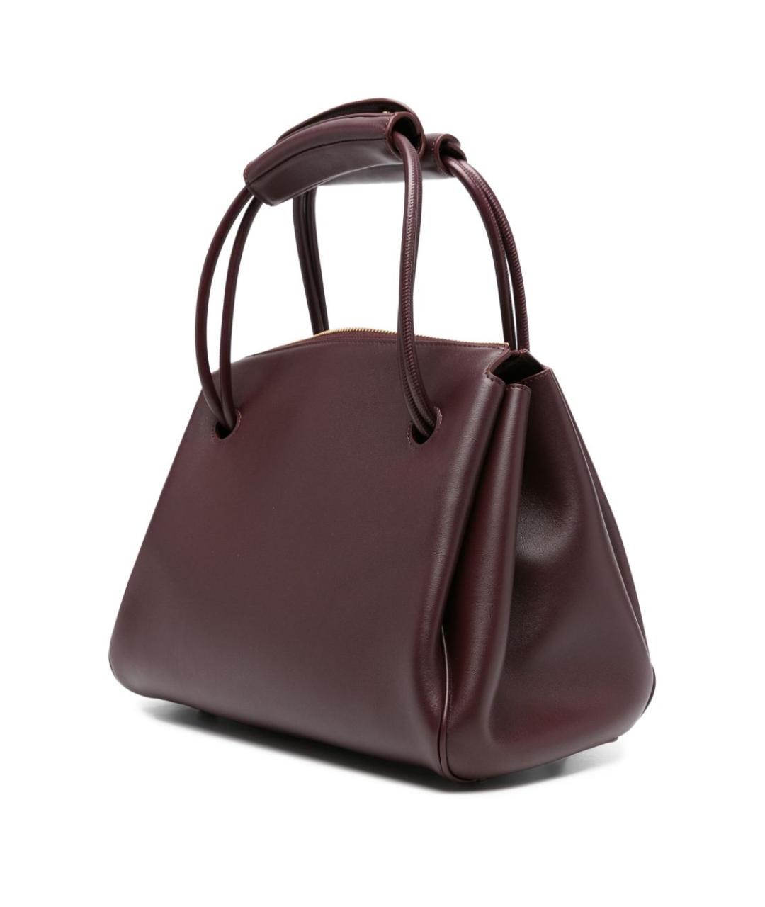 LOEWE Бордовая кожаная сумка тоут, фото 5