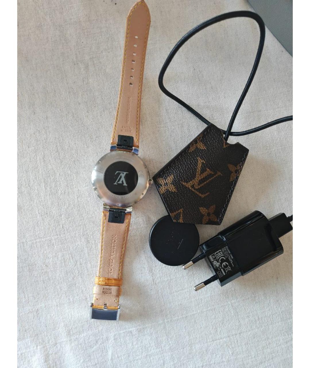 LOUIS VUITTON Горчичные часы, фото 5
