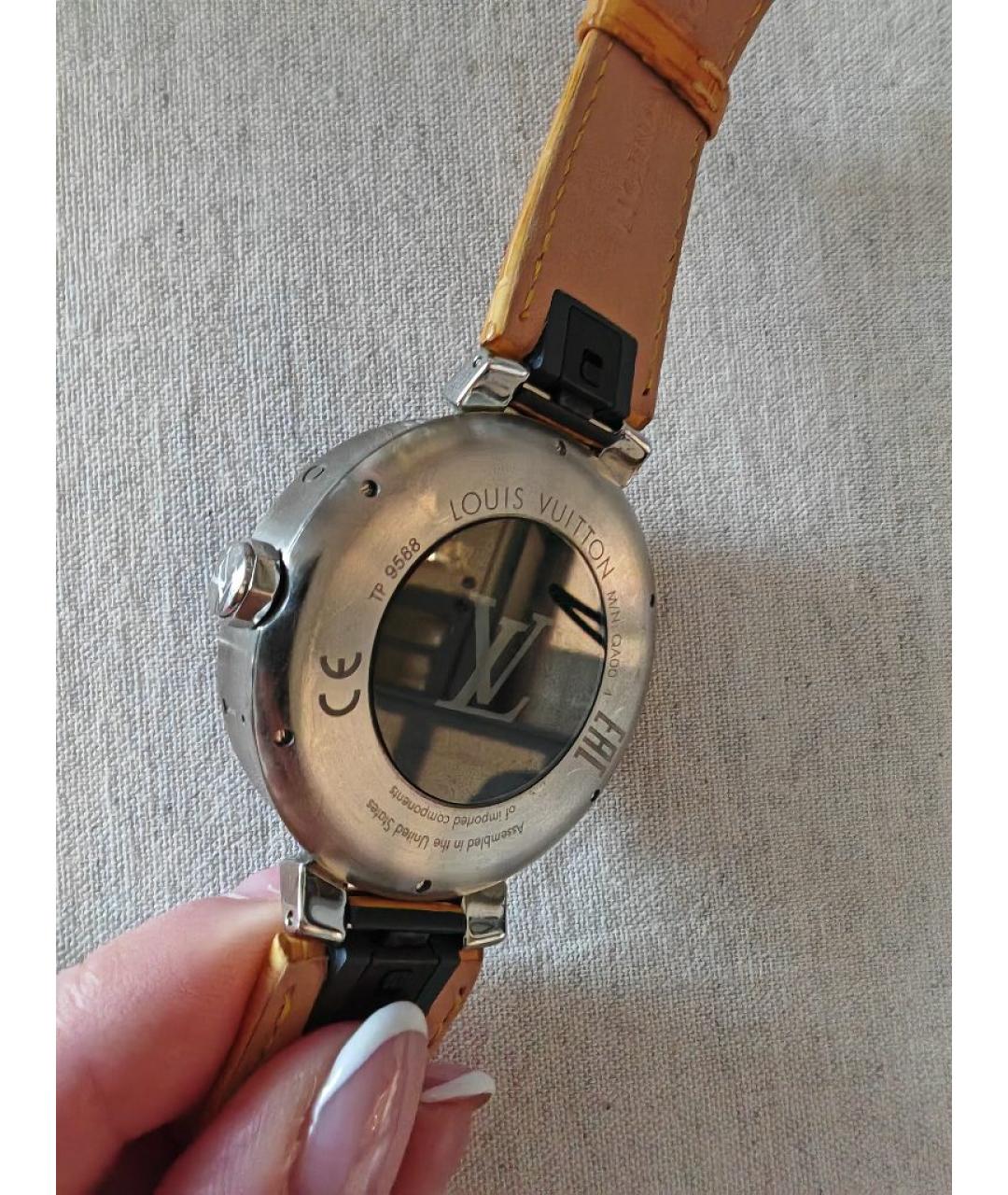 LOUIS VUITTON Горчичные часы, фото 3