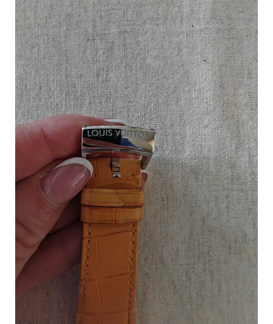 LOUIS VUITTON Горчичные часы, фото 6