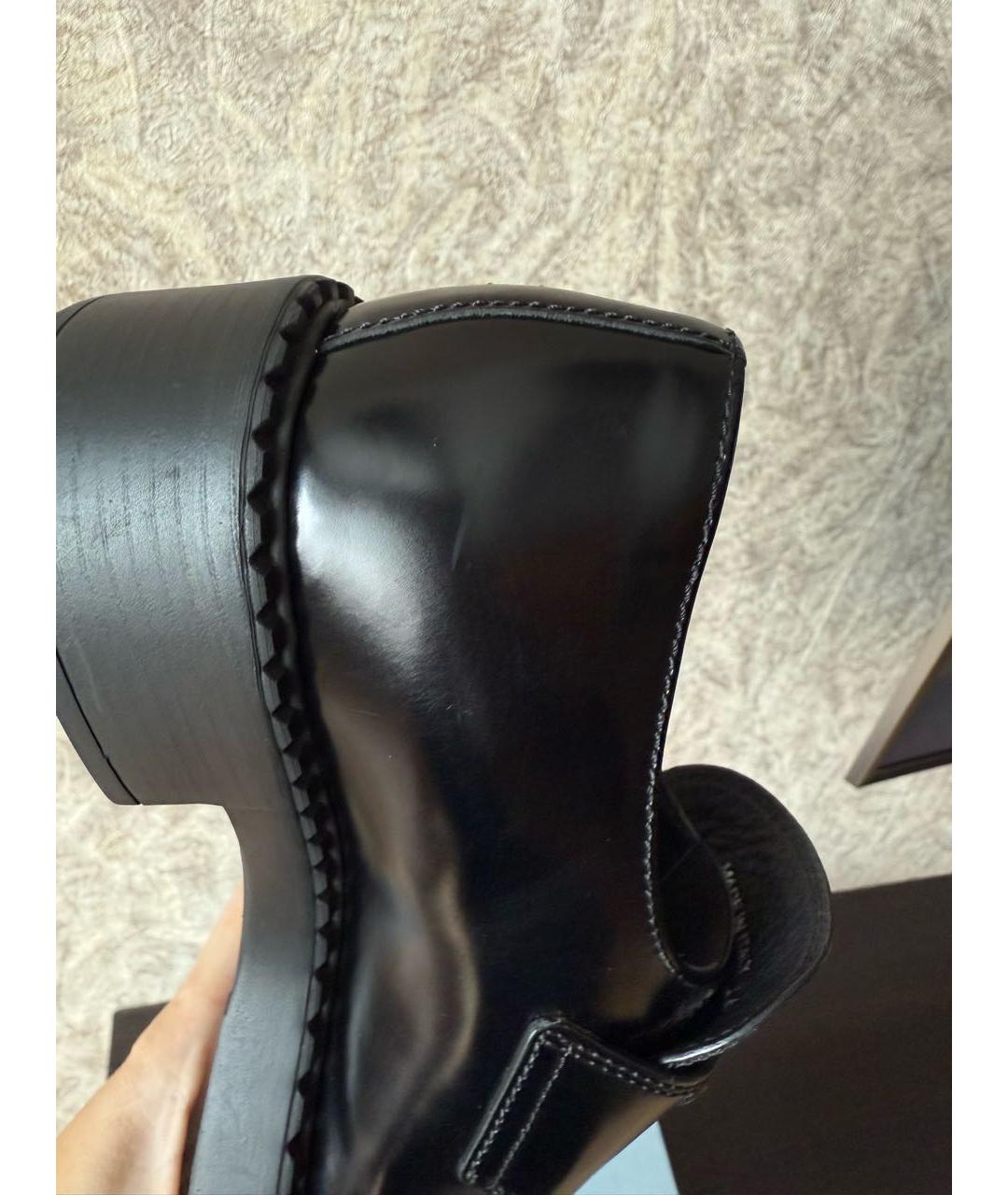 PRADA Черные кожаные лоферы, фото 6