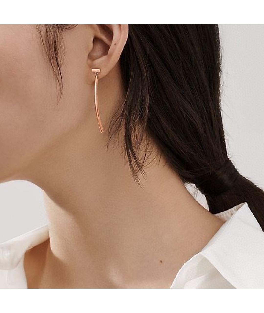 TIFFANY&CO Розовые серьги из розового золота, фото 6