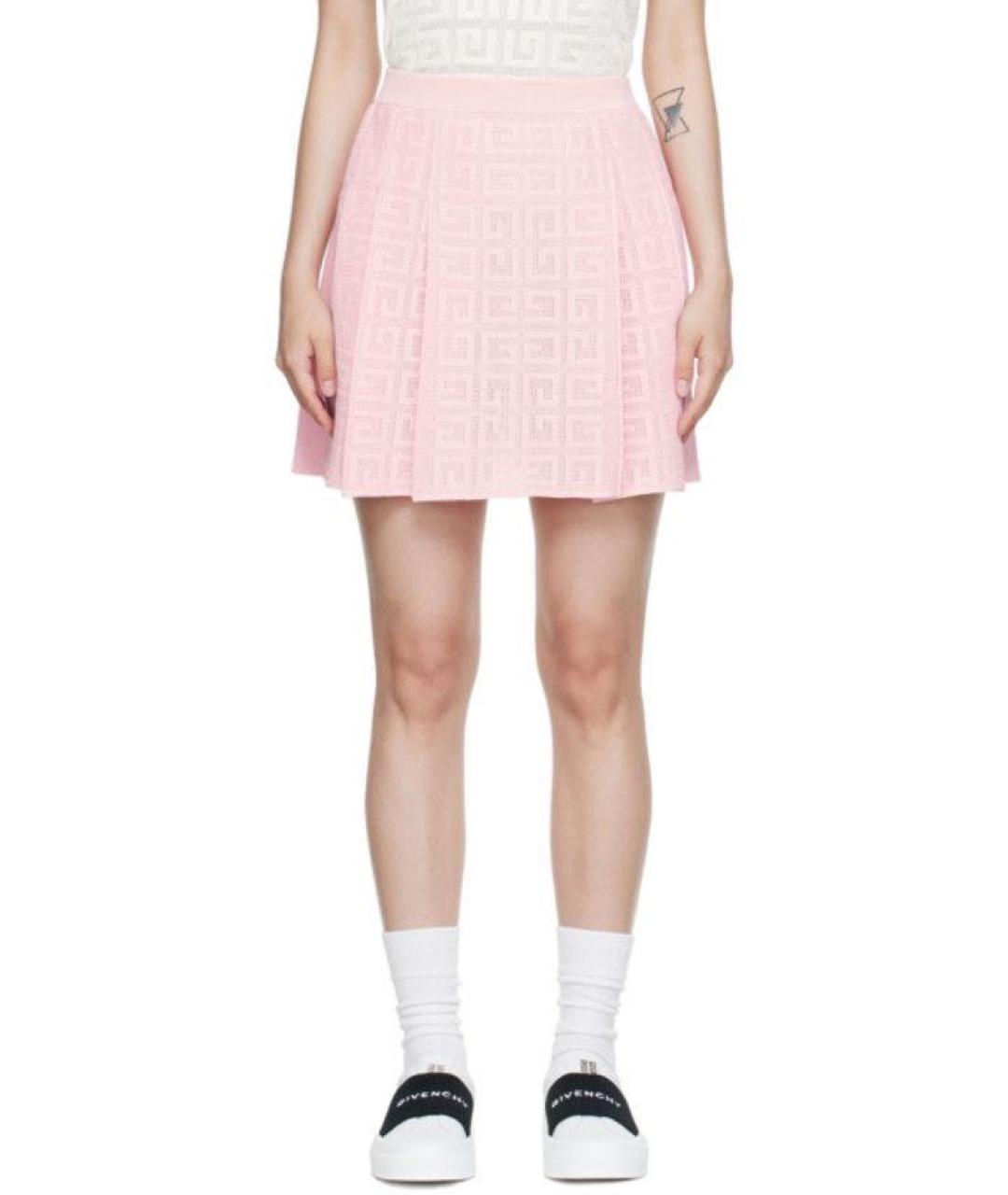 GIVENCHY Розовая юбка мини, фото 2