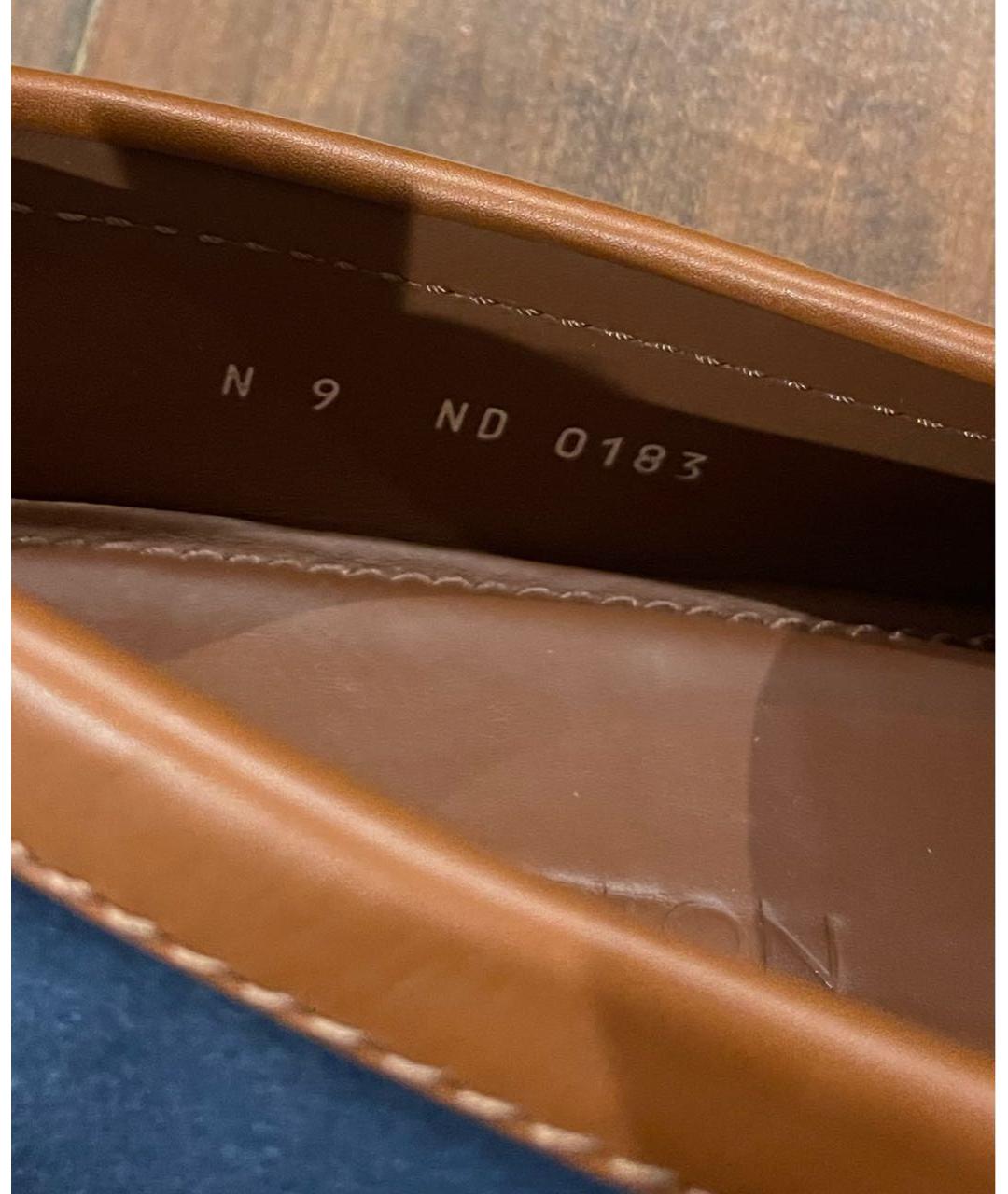 LOUIS VUITTON Синие замшевые мокасины, фото 7