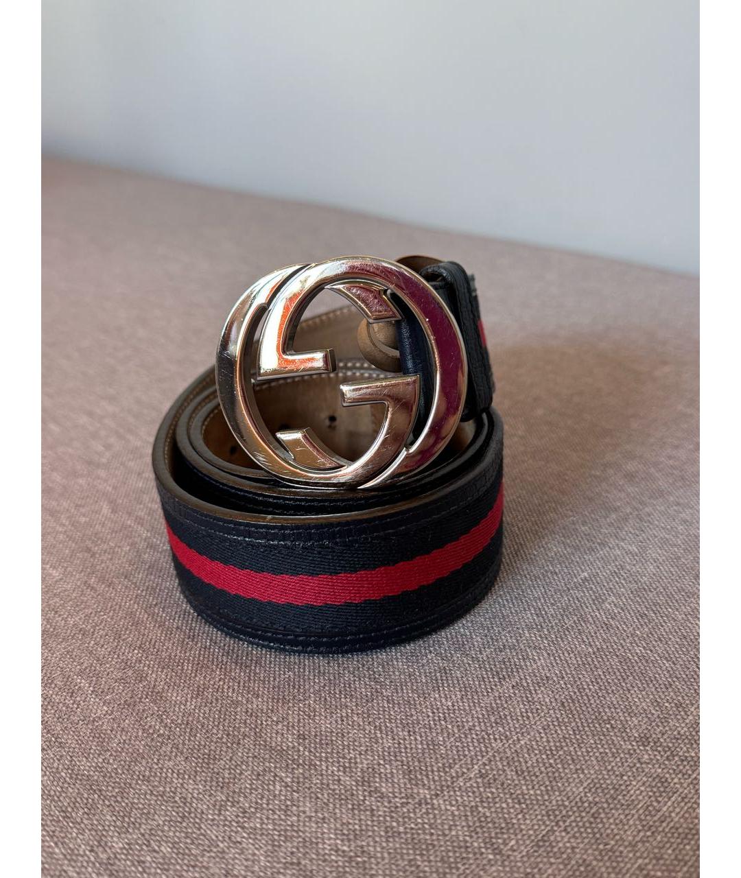 GUCCI Темно-синий ремень, фото 9