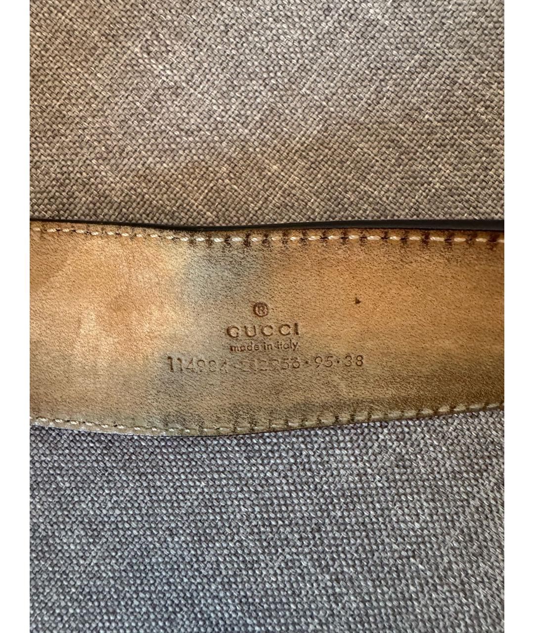 GUCCI Темно-синий ремень, фото 4