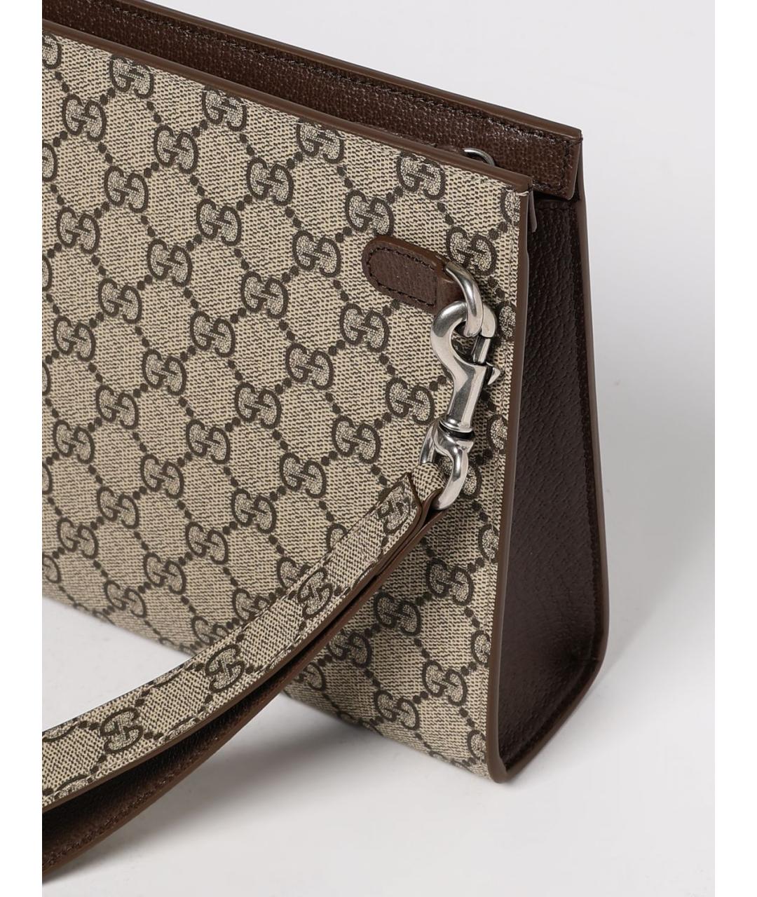 GUCCI Бежевая барсетка, фото 4